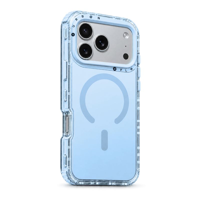 Case MagSafe Urban Play Shield Soft para iPhone – Celeste