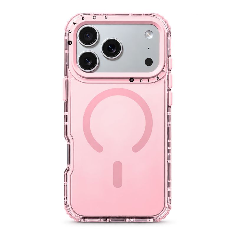 Case MagSafe Urban Play Shield Soft para iPhone – Rosa Pastel