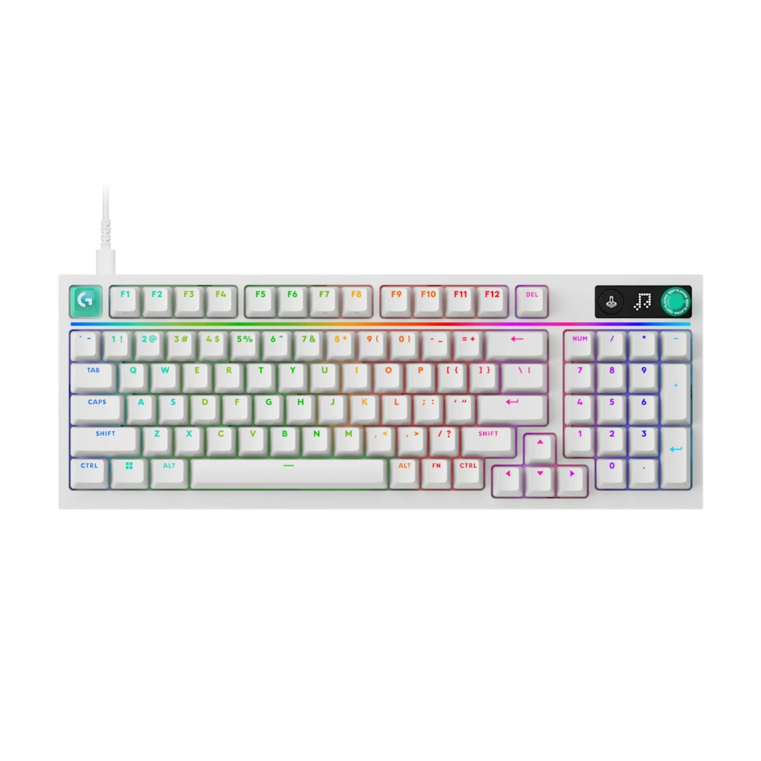 Teclado Mecánico Gaming G316 X 98% Táctil Blanco – Logitech G