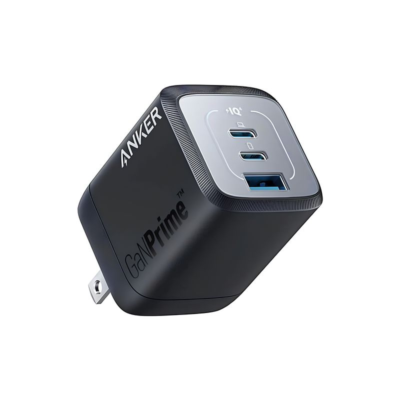 Cargador de Pared Prime 67W 3 Puertos GaN Negro – Anker