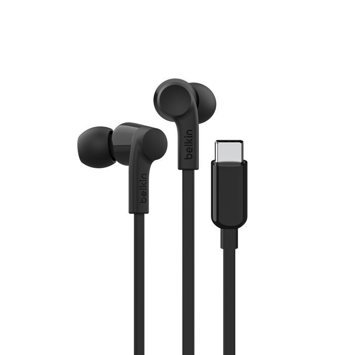 Audífonos In-Ear USB-C SoundForm con Micrófono Negro – Belkin
