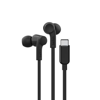 Audífonos In-Ear USB-C SoundForm con Micrófono Negro – Belkin
