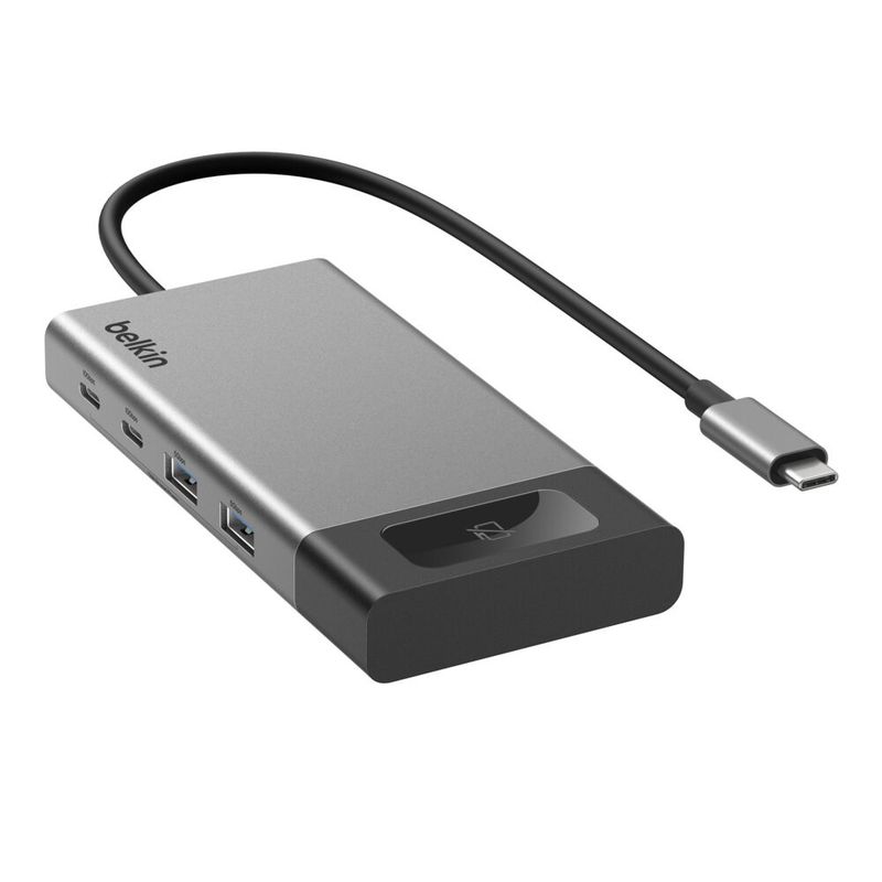 Hub USB-C 8 en 1 Dual Display 4K 100W Gris – Belkin