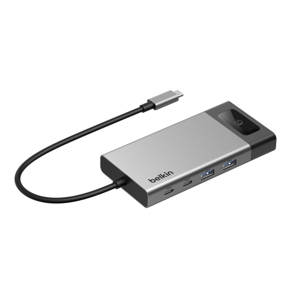 Hub USB-C 8 en 1 Dual Display 4K 100W Gris – Belkin