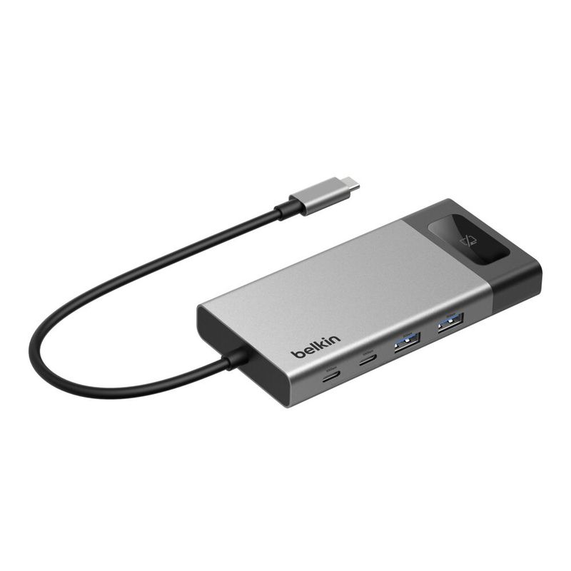 Hub USB-C 8 en 1 Dual Display 4K 100W Gris – Belkin
