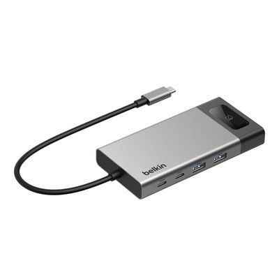 Hub USB-C 8 en 1 Dual Display 4K 100W Gris – Belkin