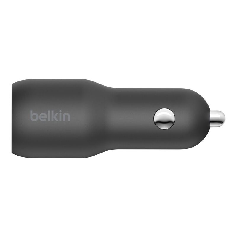 Cargador de Carro Dual BoostCharge 37W USB-C + USB-A con Cable Lightning – Belkin
