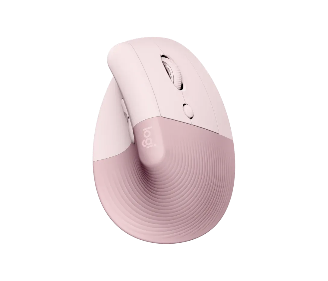 Mouse Ergonómico Inalámbrico Lift Vertical 4000 DPI Rosa – Logitech