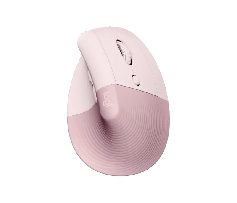 Mouse Ergonómico Inalámbrico Lift Vertical 4000 DPI Rosa – Logitech