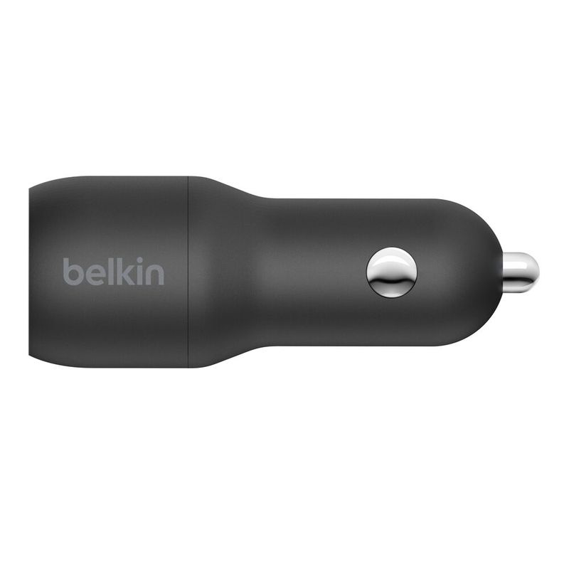 Cargador de Carro Dual BoostCharge 24W 2 USB-A Negro – Belkin