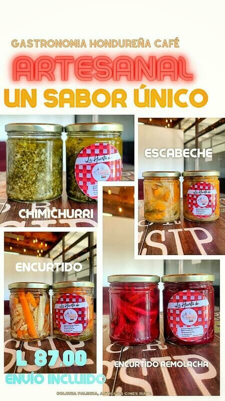 Encurtido La Huerta Gastronomia Hondureña