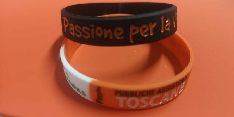 Braccialetto silicone inciso e colorato