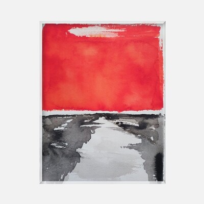 Paysage abstrait rouge Paysage abstrait rouge