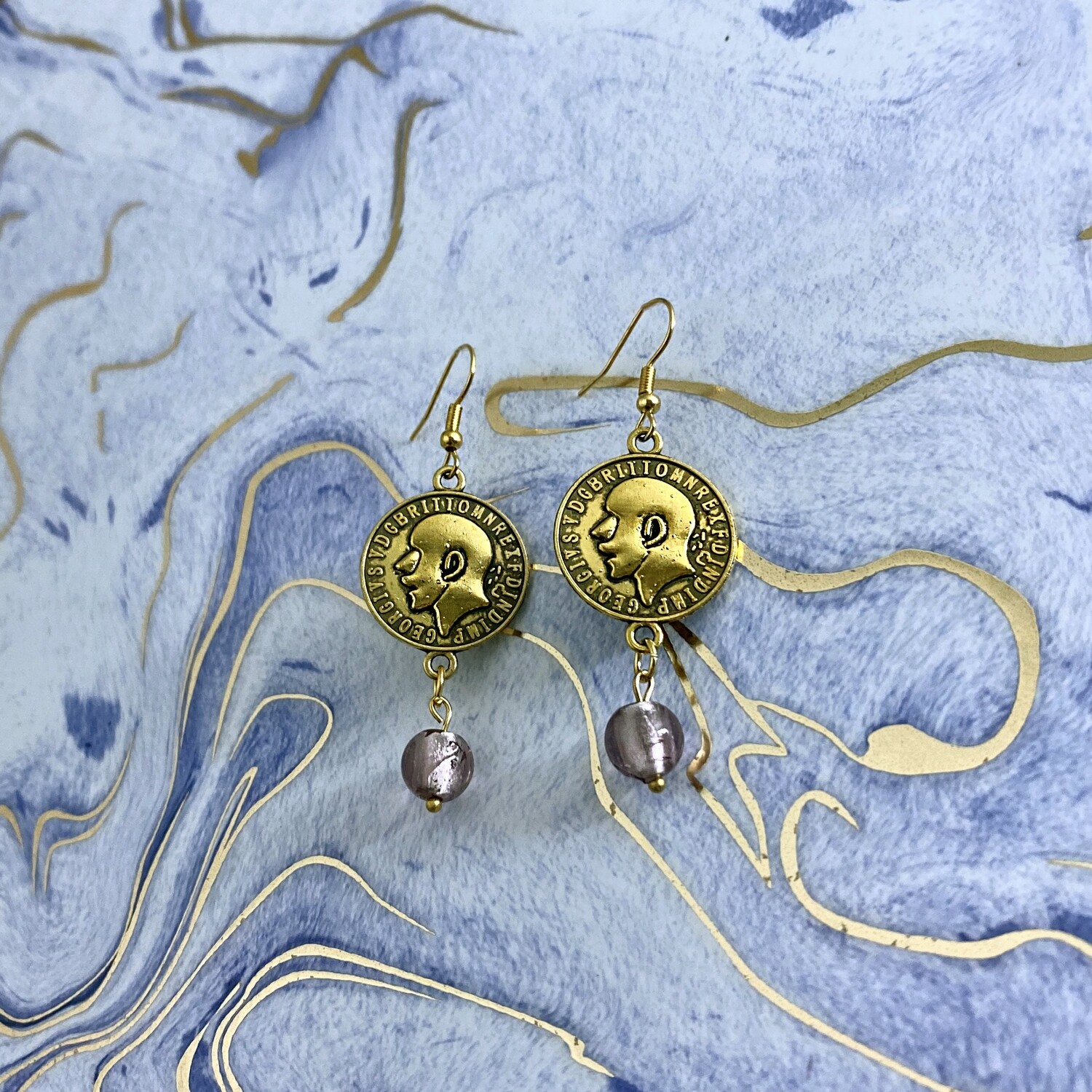 Pearly Golden Earrings