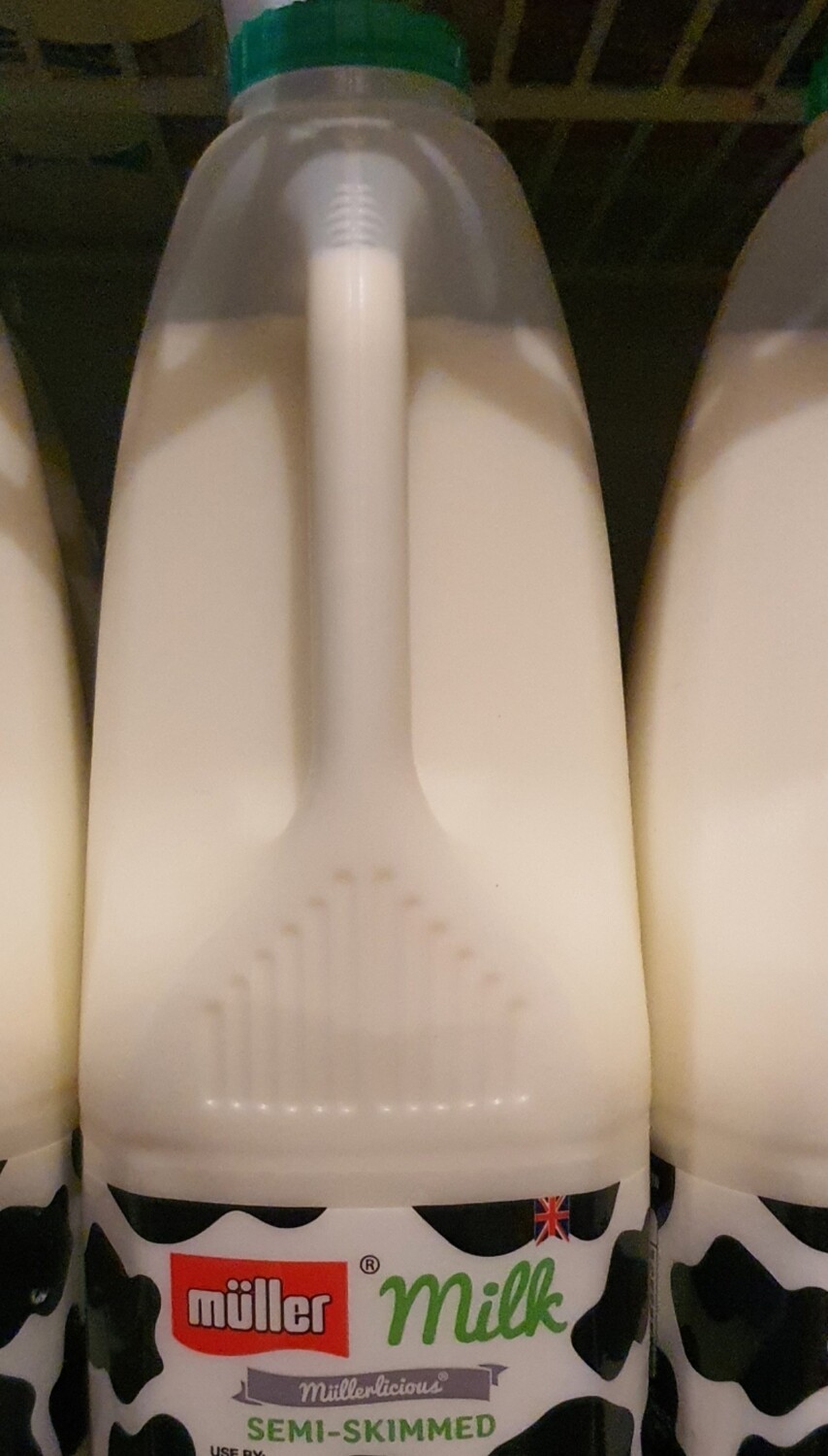Semi skimmed milk 2ltr 