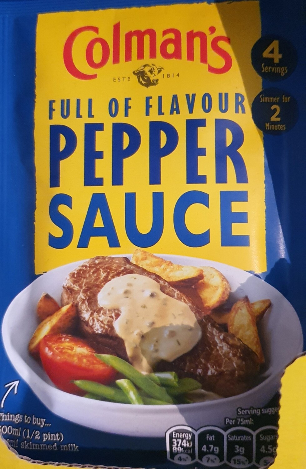 Colmans pepper sauce mix 40g
