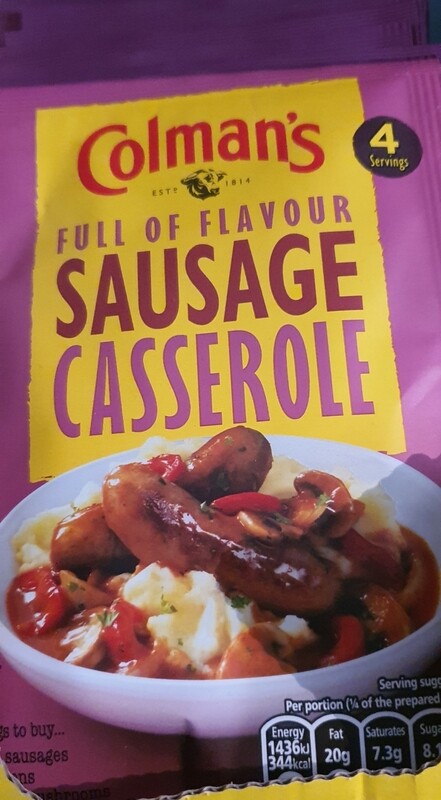 Colmans Sausage casserole mix 39g