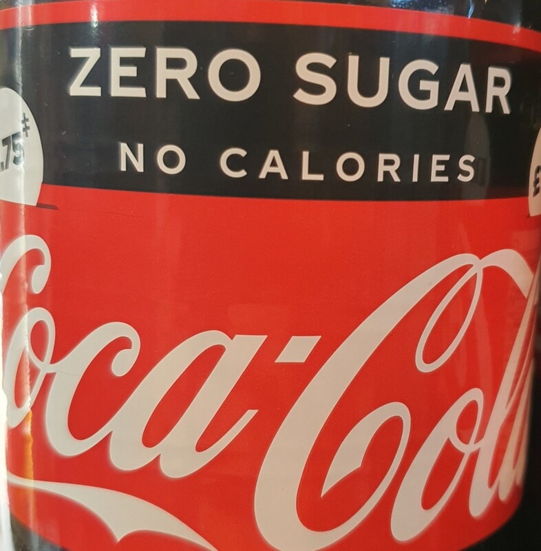 Zero coca cola 2ltr 