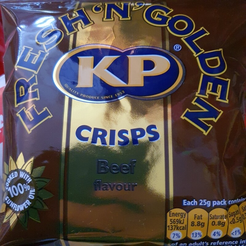 Kp beef crisps (2 for  £1.20 