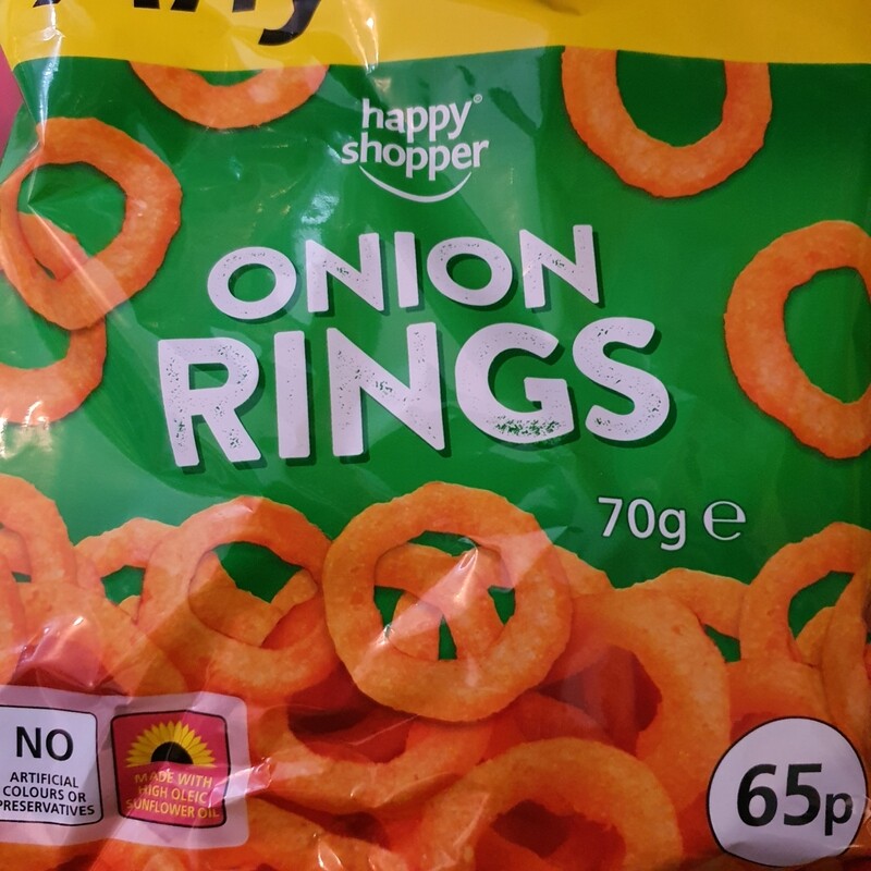 Onion rings crisps 70g