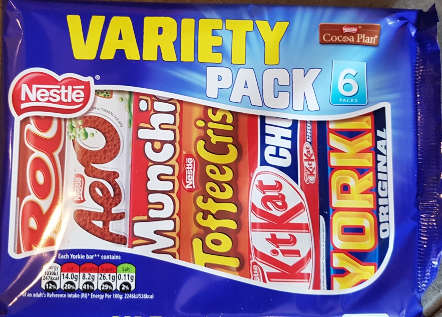 Variety pack 6 bars