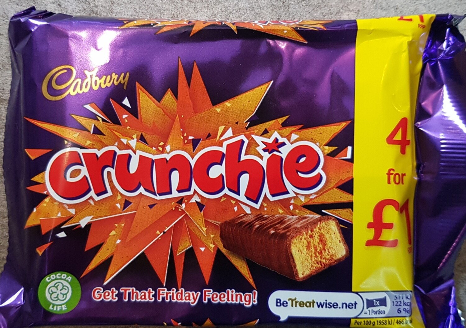 Crunchie 4 bars    