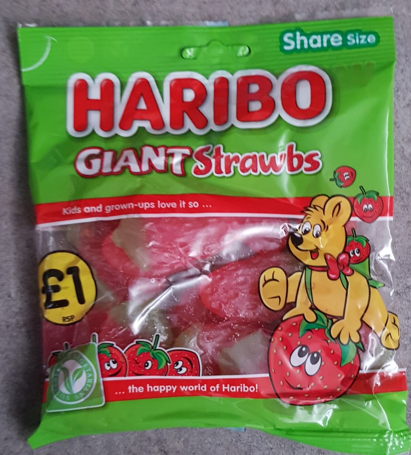 Haribo giant strawbs