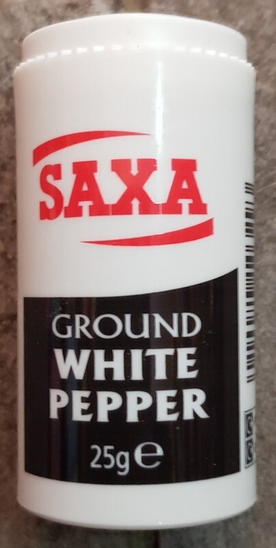 Saxa ground white pepper 