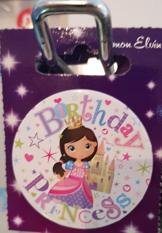 Girls birthday badge   (design may vary )