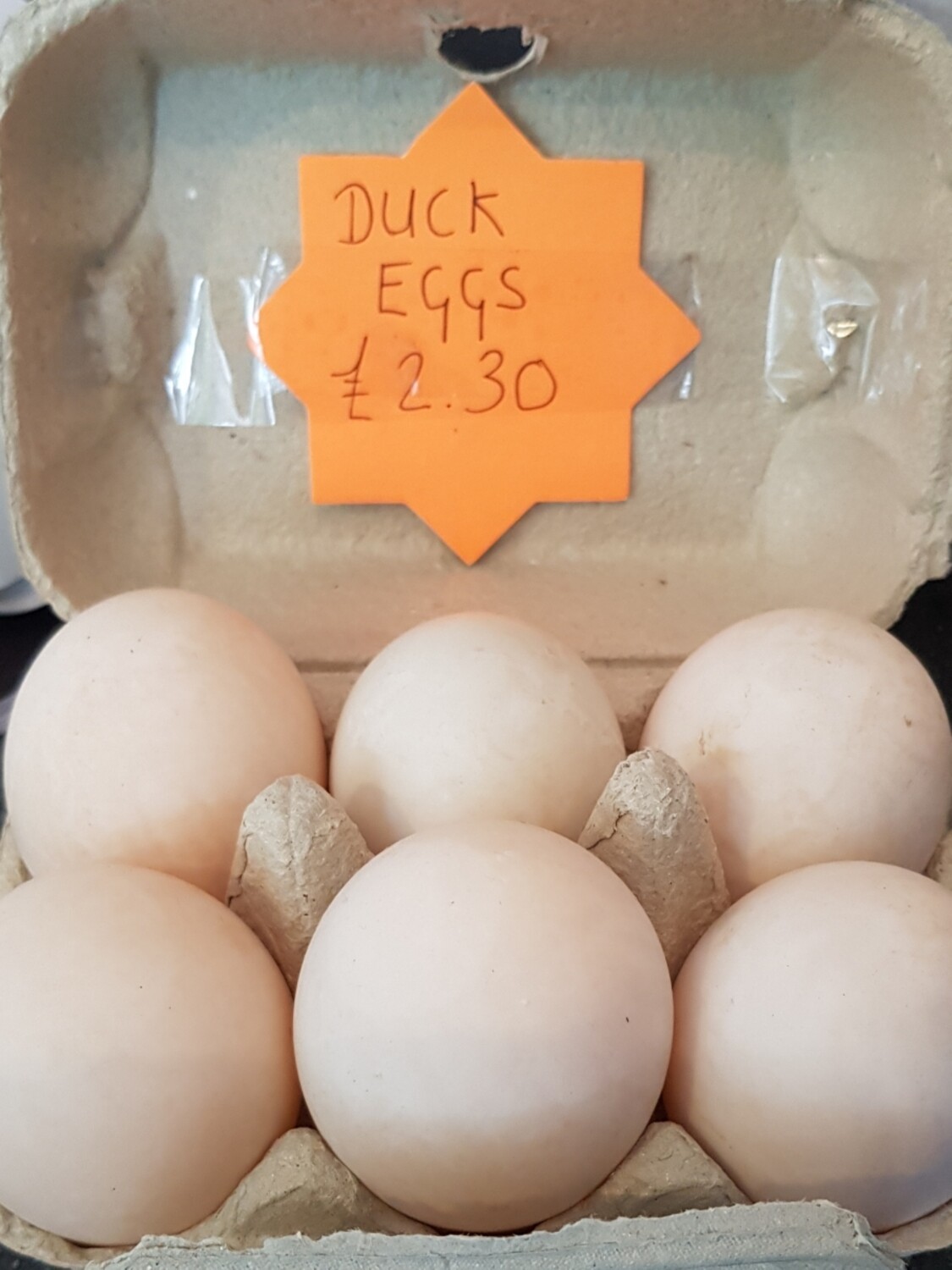 6 Free range Duck eggs  £3.50 in morrisons ONLY AVAILABLE LOCAL IN WALES 