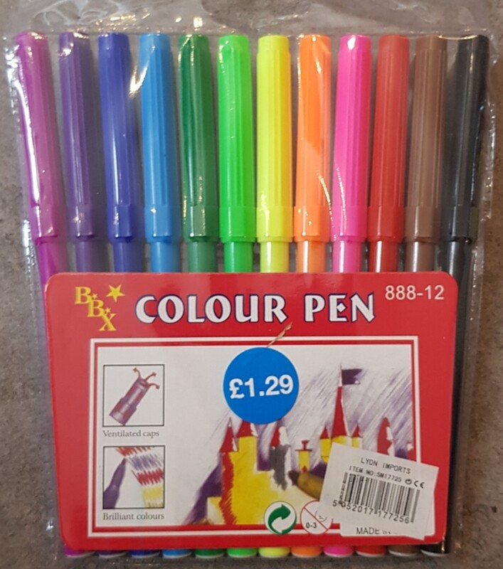 Colouring pens