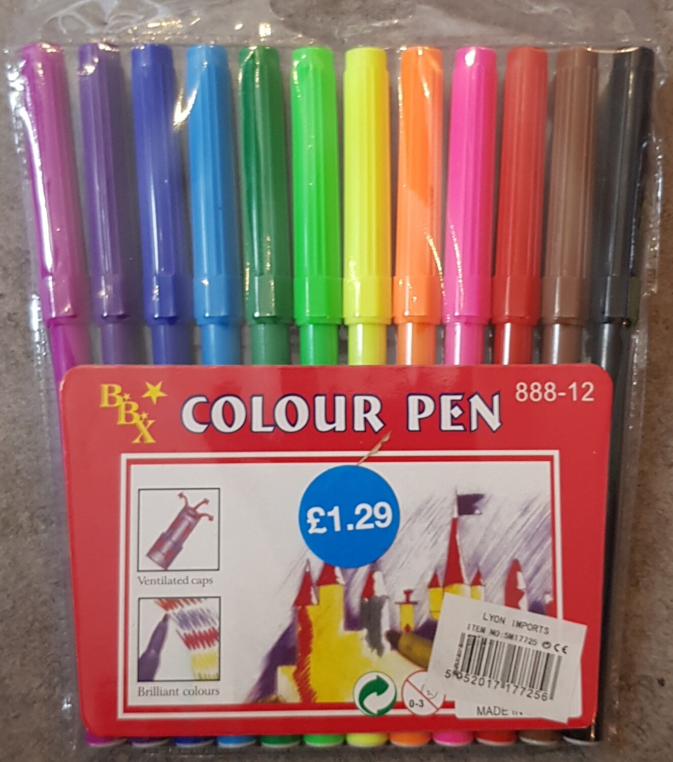 Colouring pens