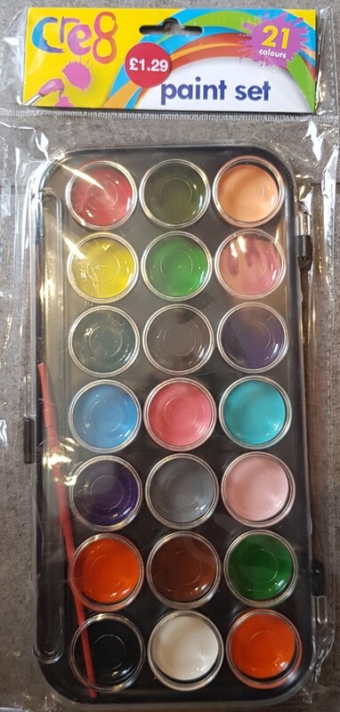 21 colours paint set