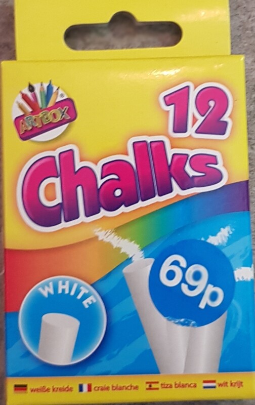 12 white chalks