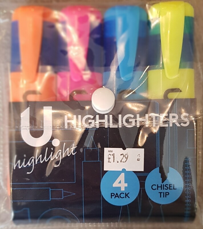4 pack highlighters
