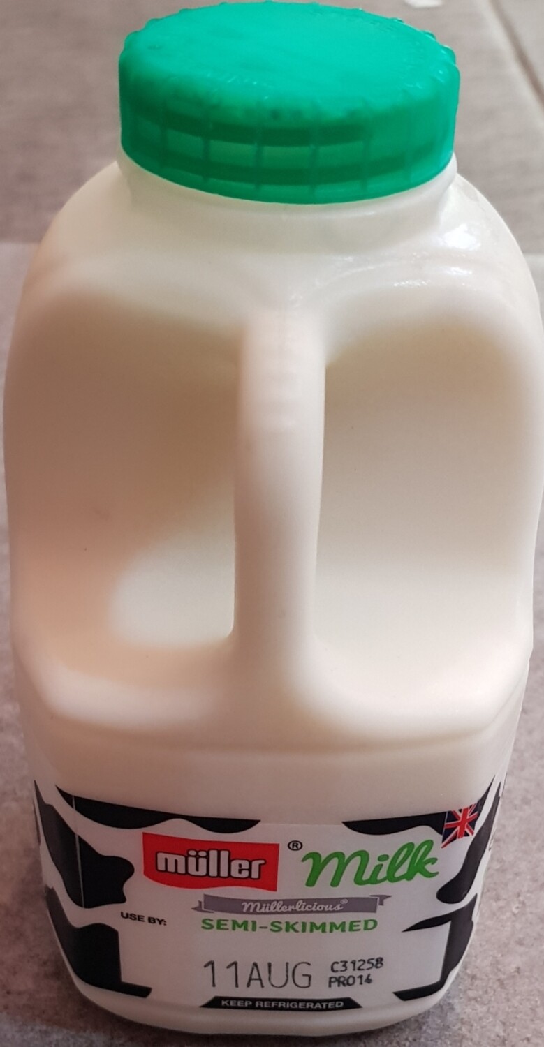 1 pint of semi skimmed milk