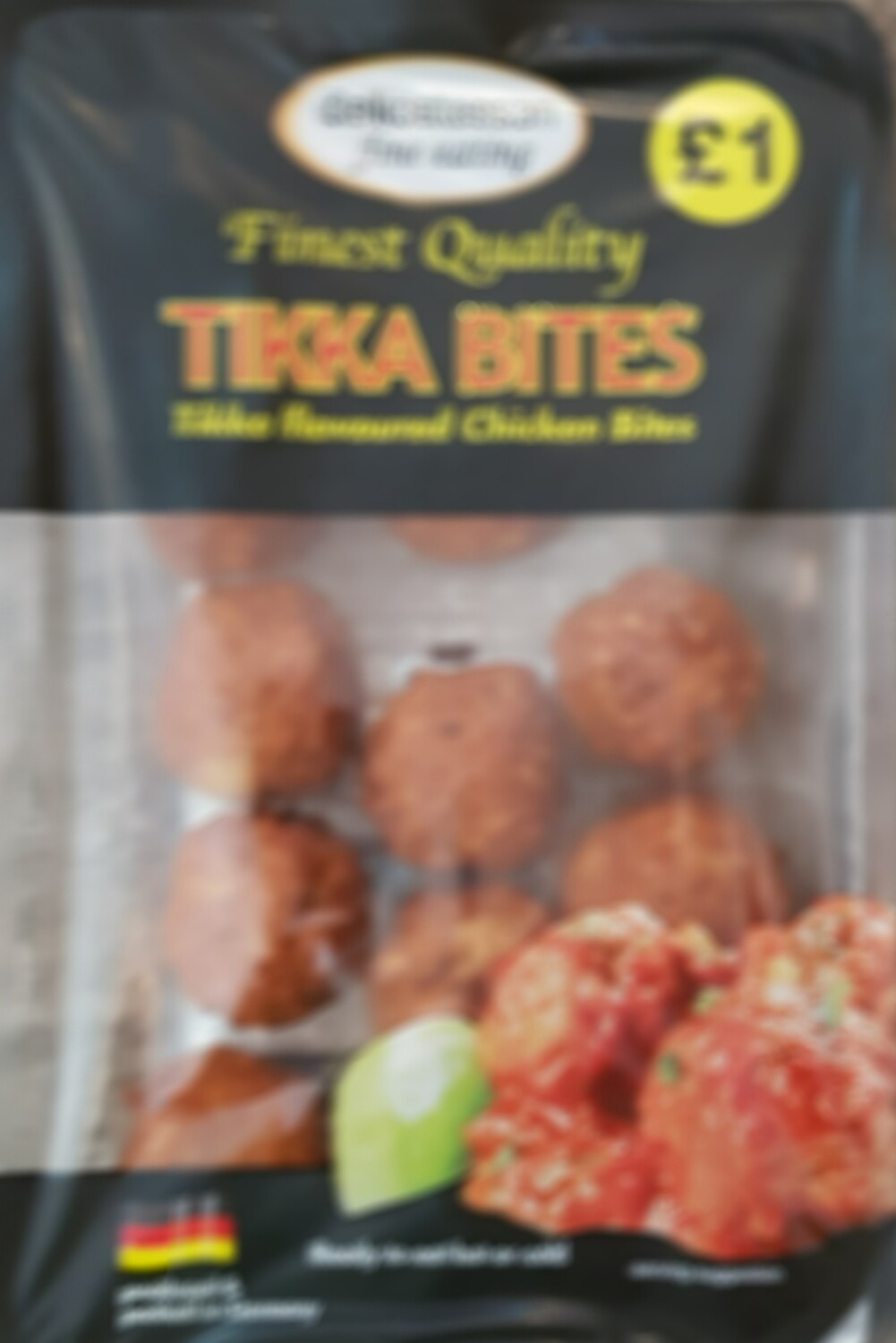 Tikka flavoured chicken bites