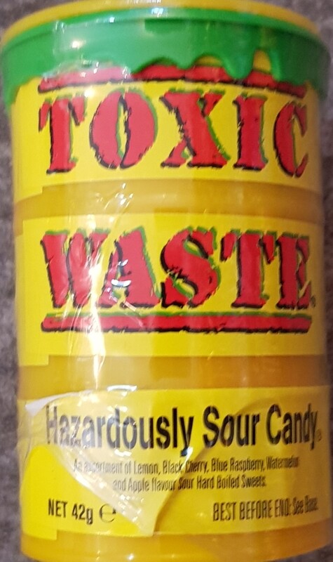 Toxic waste hazardously sour candy