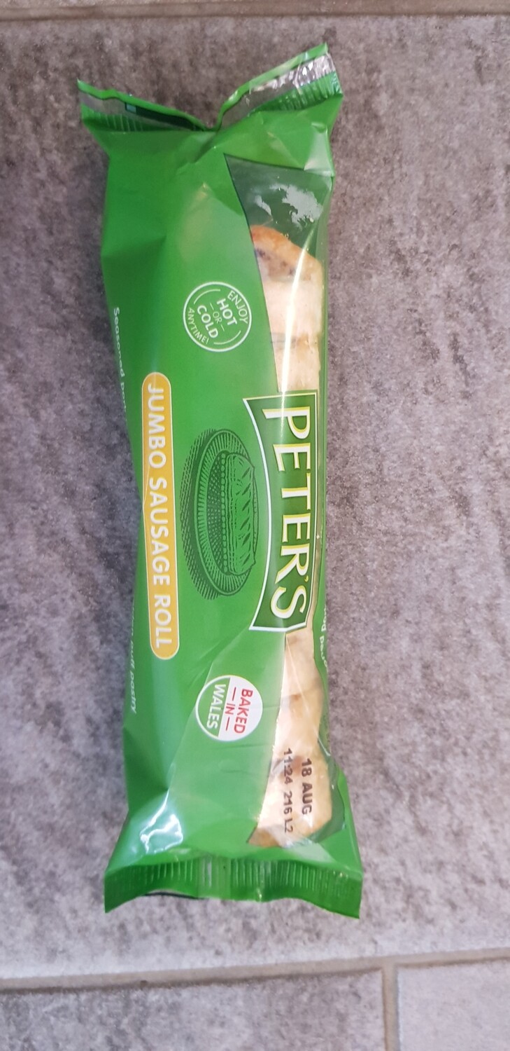 Peters jumbo sausage roll    ONLY DELIVERED LOCAL IN WALES  NOT DELIVERED TO ENGLAND 