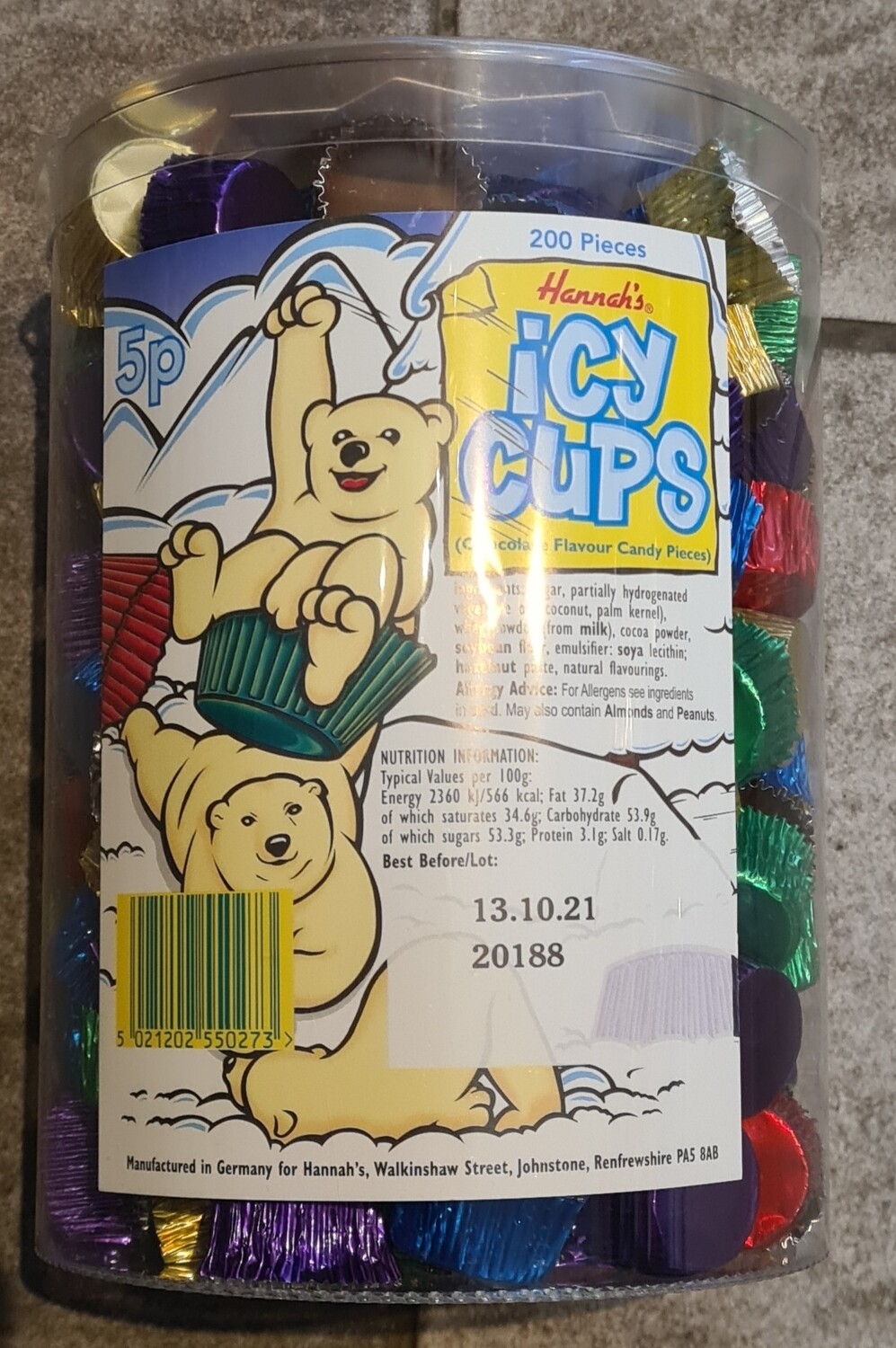 Hannah's Icy Cups 5p