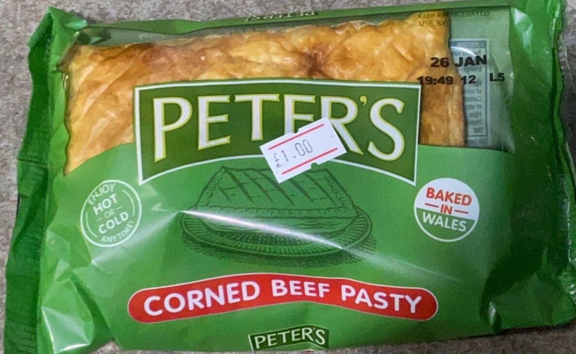 Peters pastie   ONLY DELIVERED LOCAL IN WALES  NOT DELIVERED TO ENGLAND 