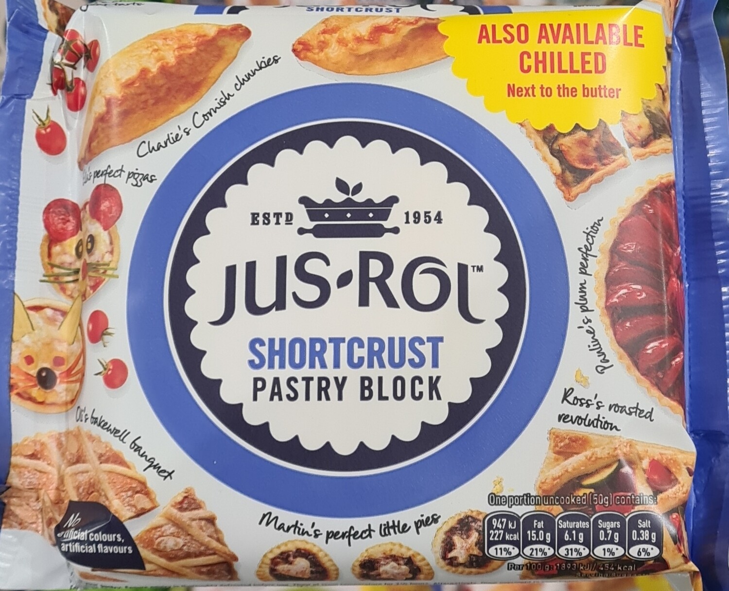 Jus- rol shortcrust pastry block