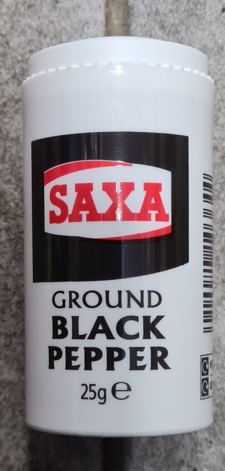 Saxa  Ground Black pepper 25g
