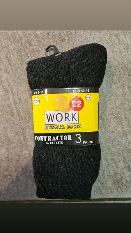 Thermal work socks 3 pairs
