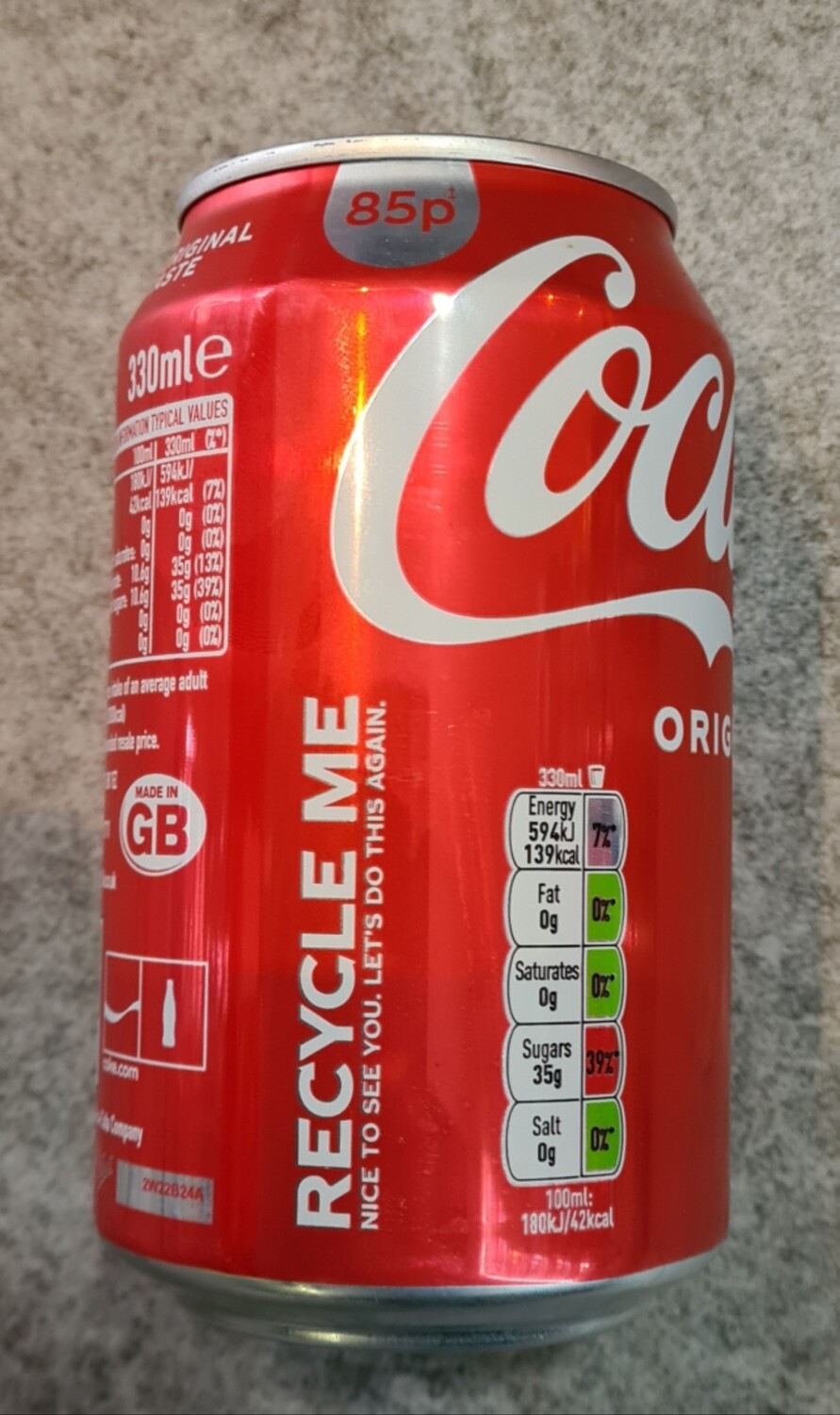 330ml coca cola can