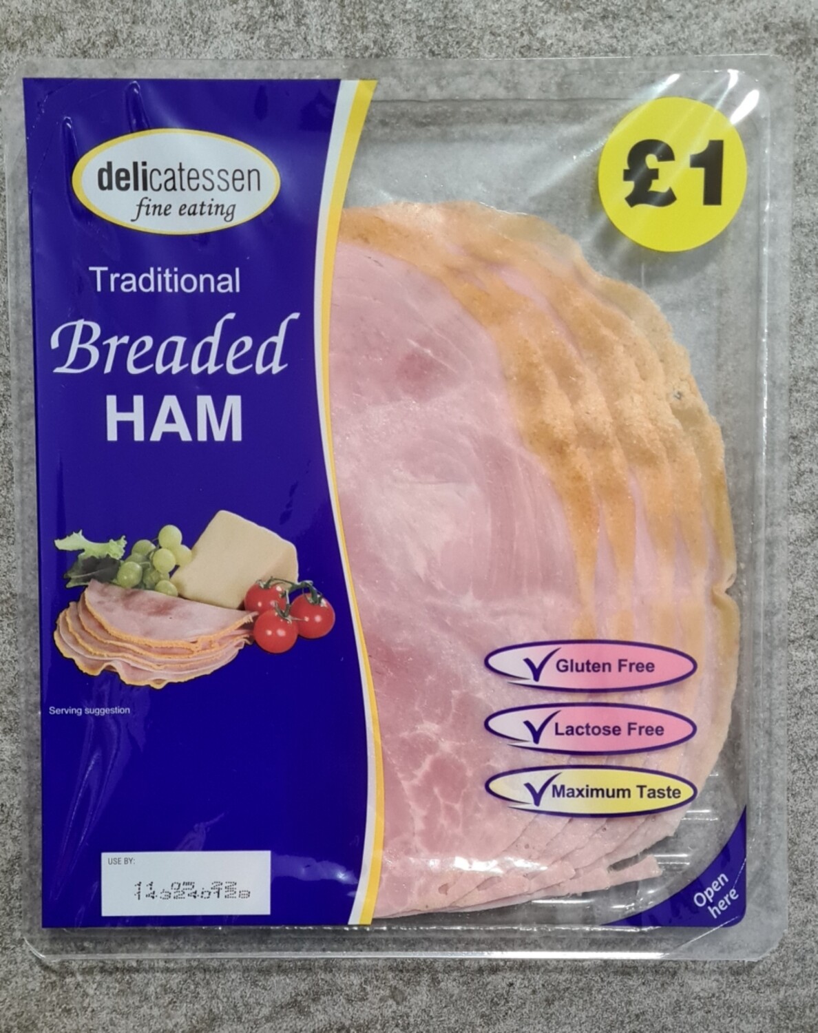 Breaded ham