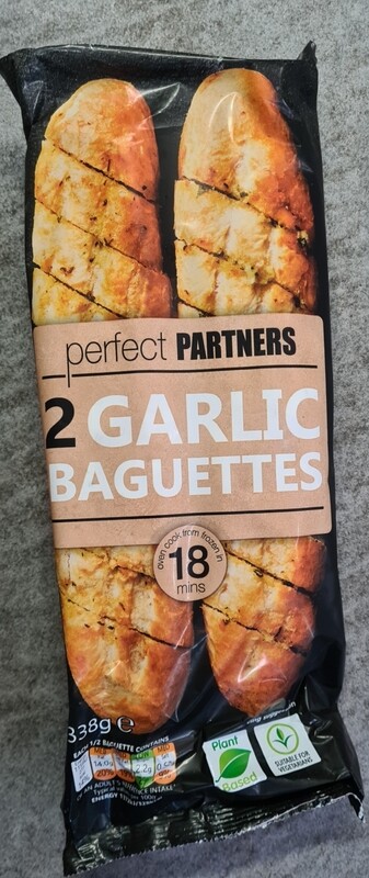 Perfect partners  2 garlic baguettes 