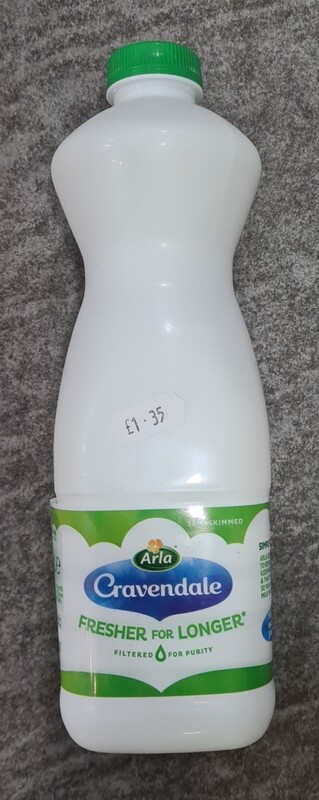 Cravendale semi skimmed milk  1 litre