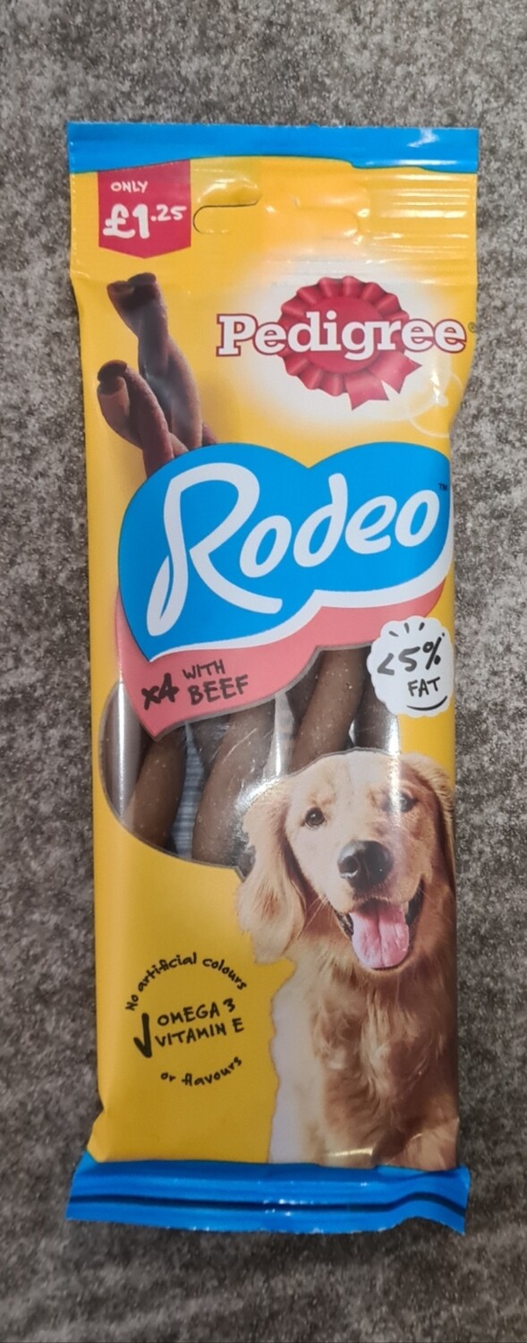 Pedigree rodeo with beef