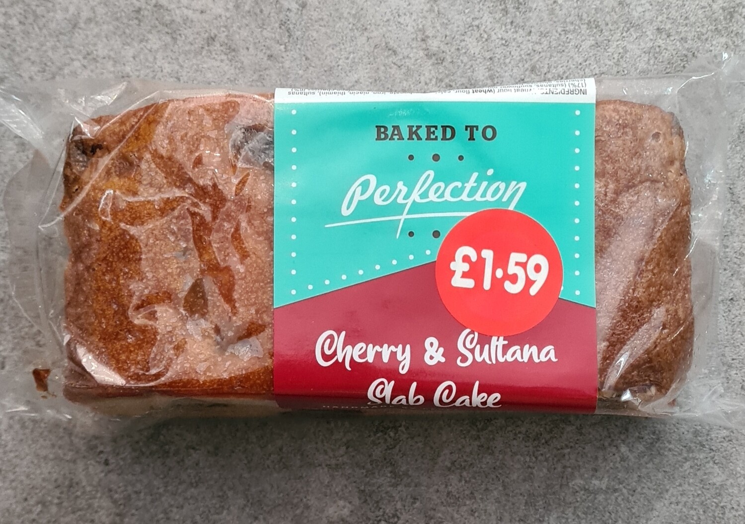Cherry & sultana slab cake